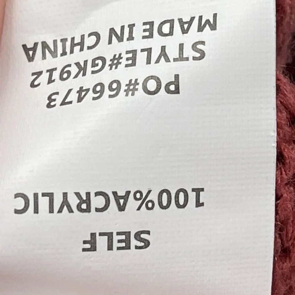 2/$30 T.I.M.I.N.G Cable Knit Stitched Yarn Flower Long Sleeve Sweater Large - Image 7