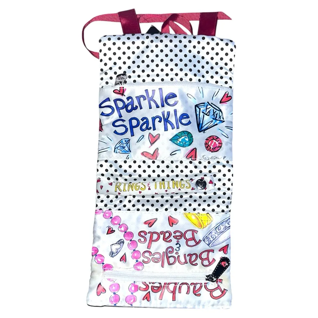 Brighton So Chic du Jour Jewelry Roll 12” x 6.25" Sparkle Baubles - Image 2