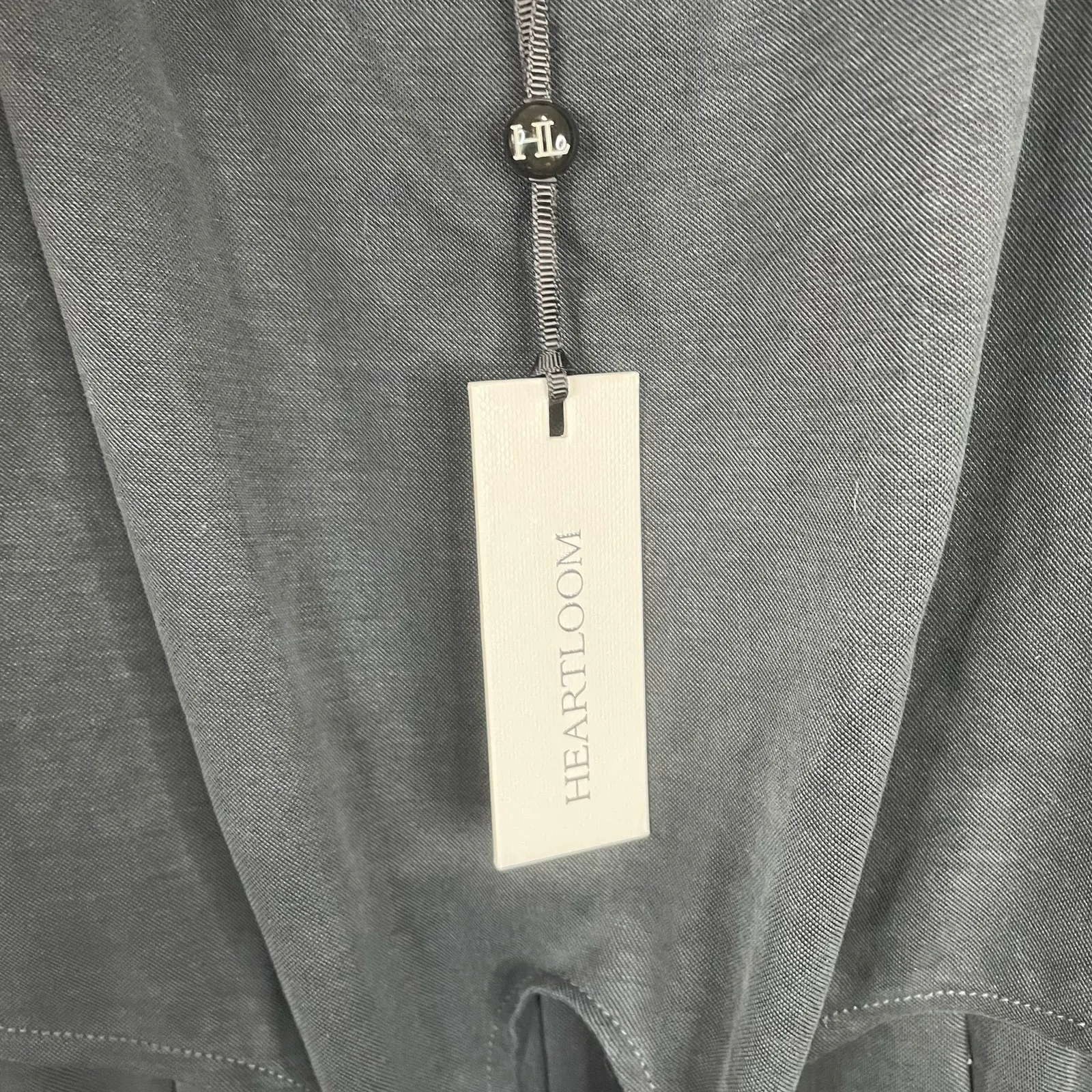 Heartloom Black Jumpsuit XS Wide Leg Sleeveless V Neck Tie Detail New With Tags - Image 4