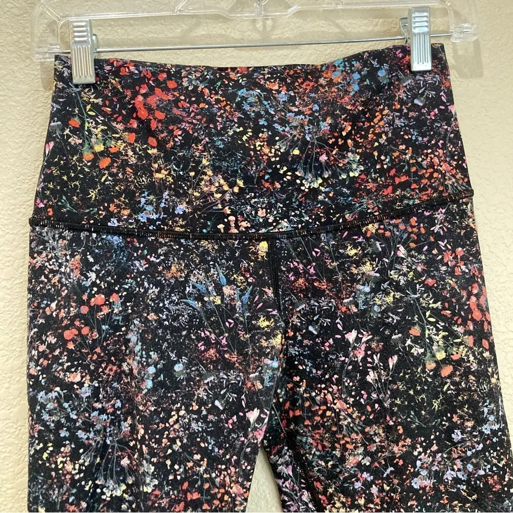 LULULEMON Wunder Under Crop II Legging 6 Flowerescent Multi Scallop Luxtreme - Image 4