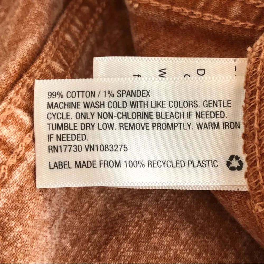 Rust Cotton Denim Shorts 16 - Image 8