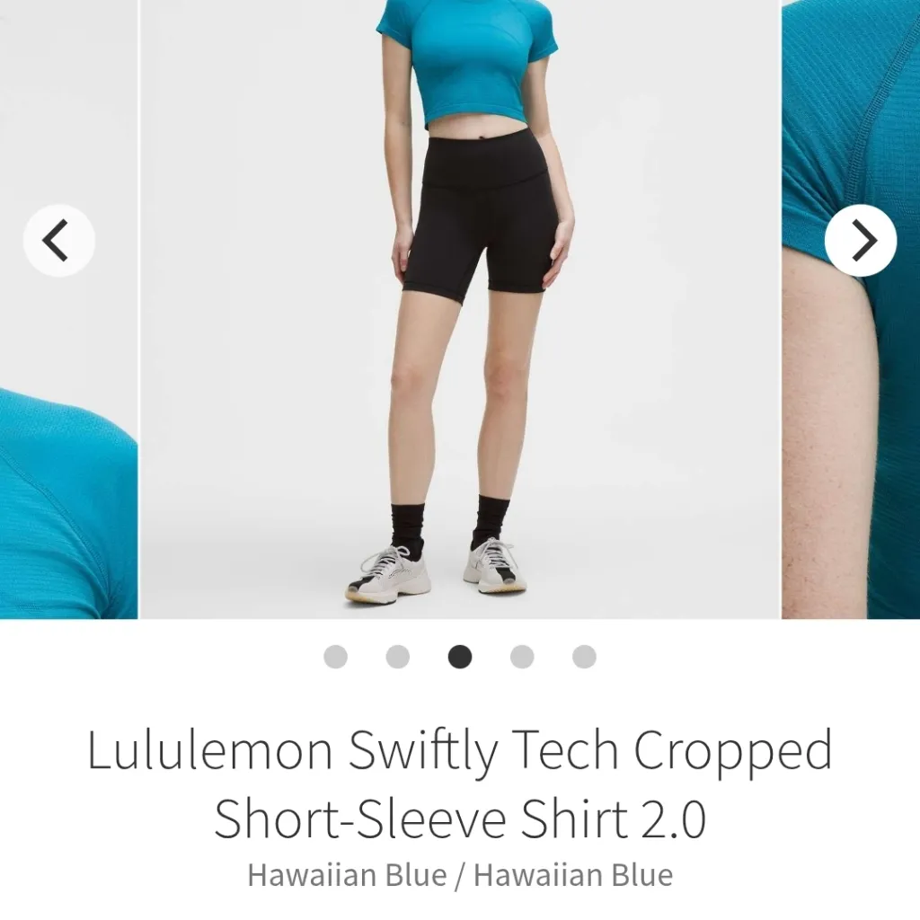 Lululemon Swiftly Tech Cropped Short-Sleeve Shirt 2.0 - Image 2