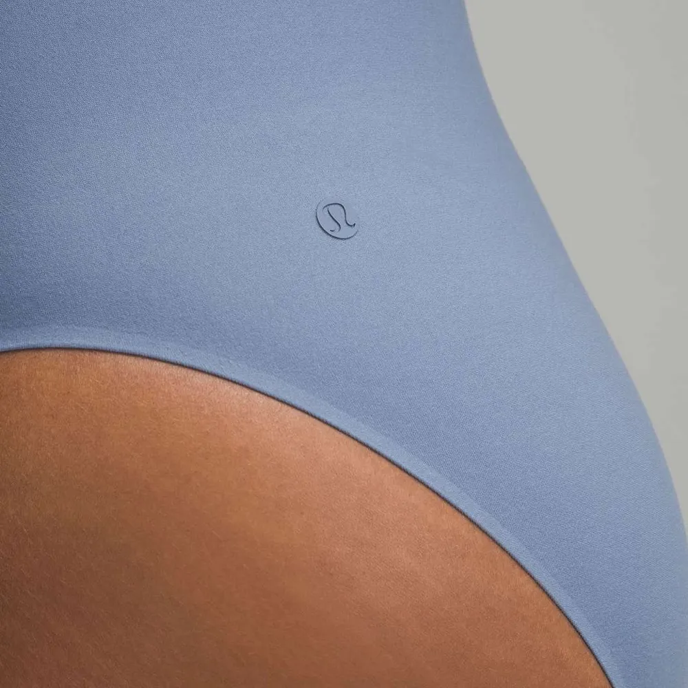 Nwot Lululemon Ultra-Soft Nulu High-Neck Sleeveless Bodysuit Oasis Blue - Image 6