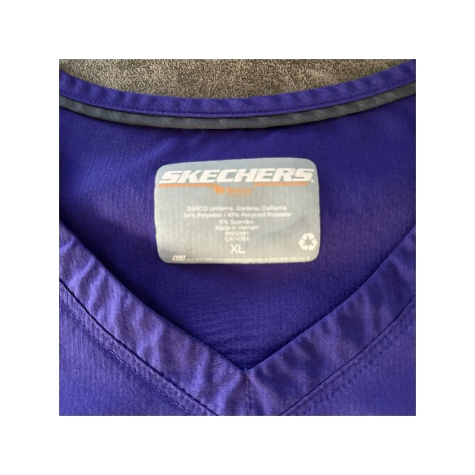 Skechers Purple Scrub Top Size XL - Image 3