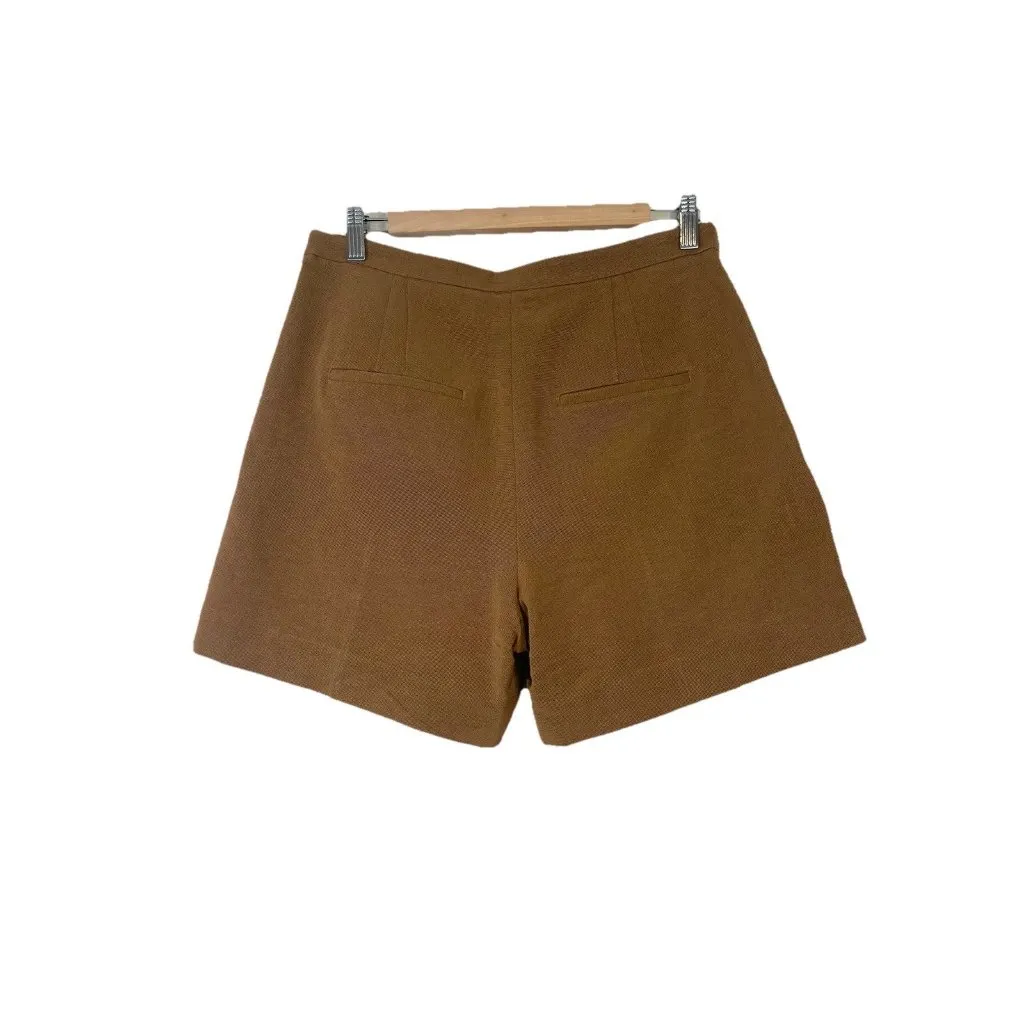 Vince Shorts‎ Women’s Viscose Blend Classy Amber Tan Size: 8 Revolve Preppy y2k - Image 3