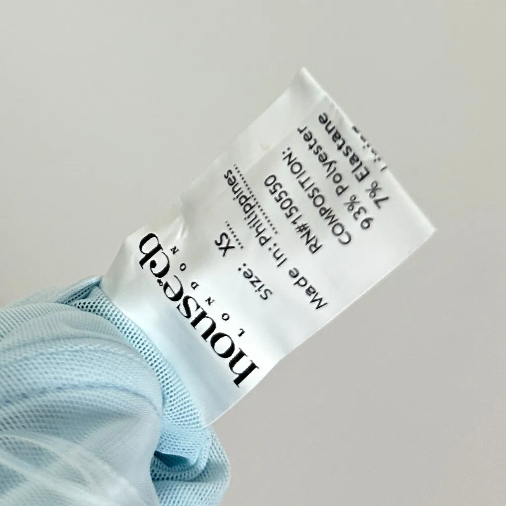 HOUSE OF CB Cesca Floral Ruched High-Low Corset Dress in Skyride Size X-Small - Image 10