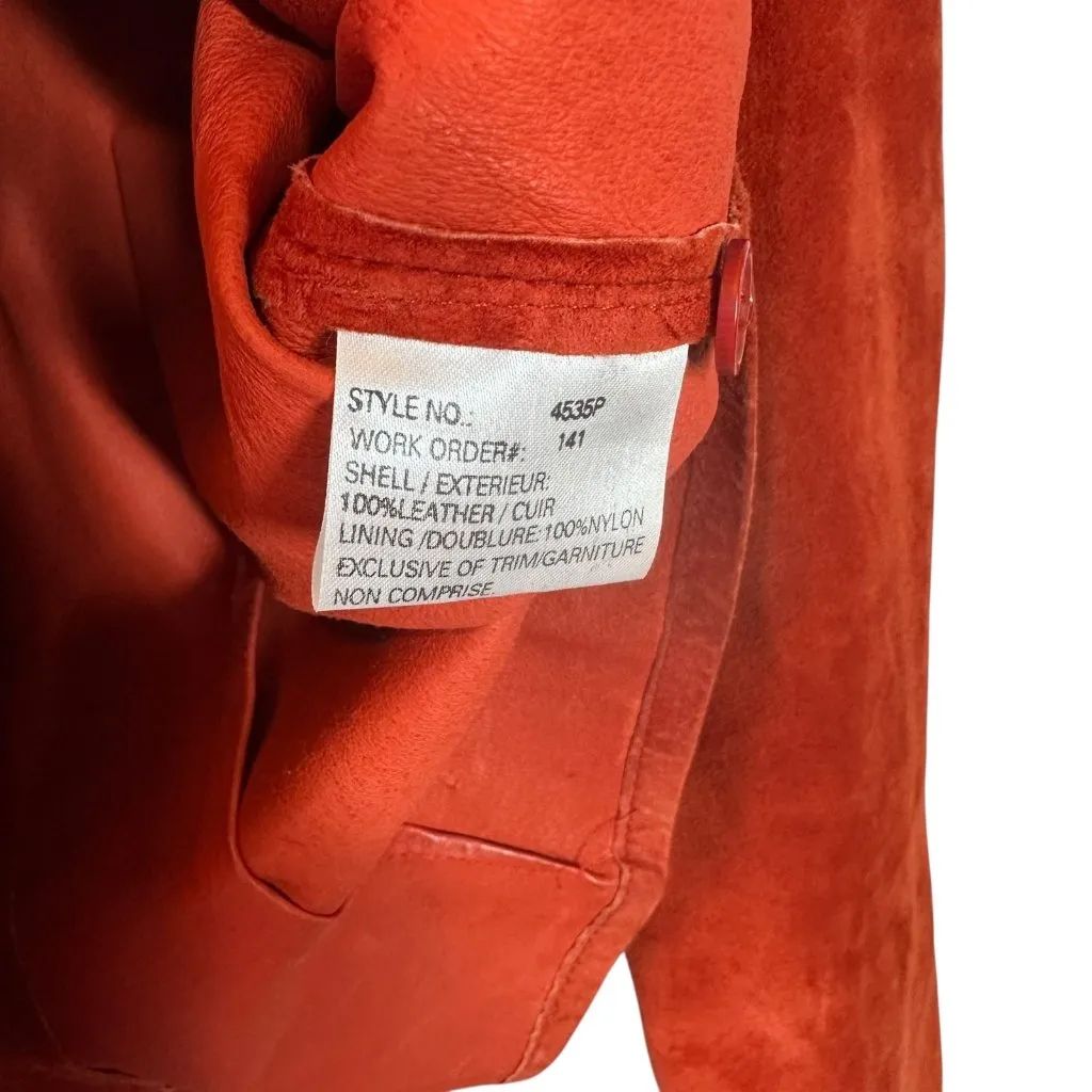 Margaret Godfrey Rust Suede Button - Image 6