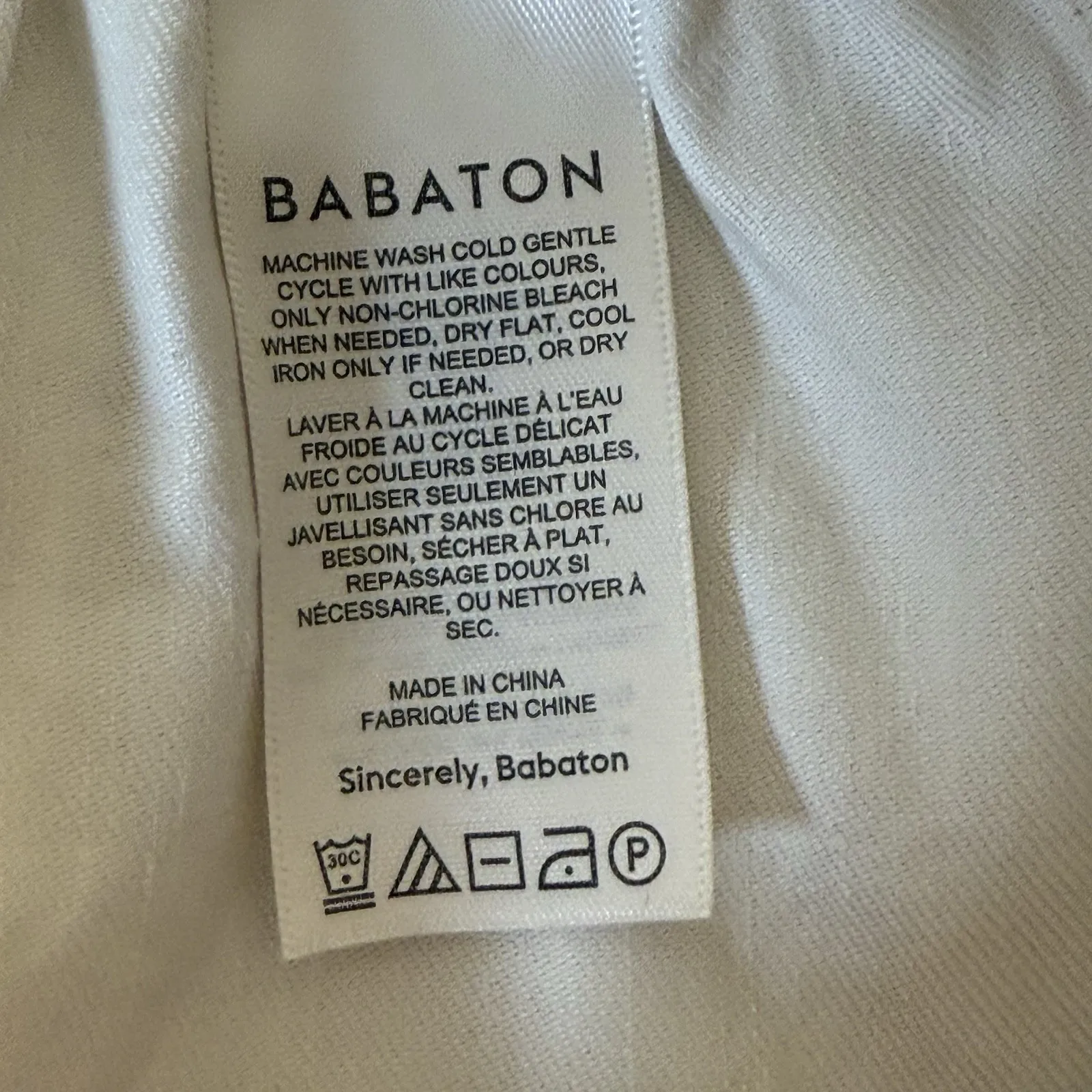 Babaton Dexter Linen Blend Trouser Ankle Pants Small Ivory Quiet Luxury Neutral - Image 8