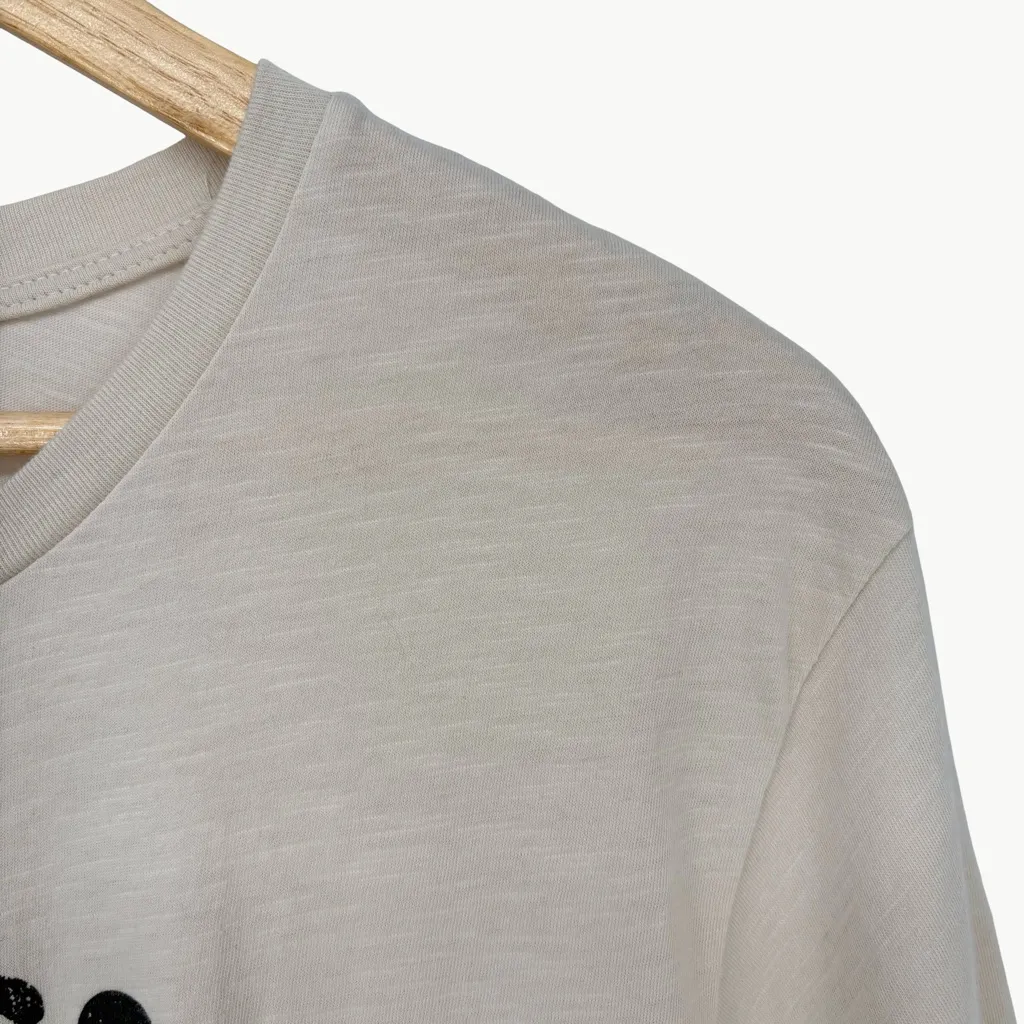 NWT Blank Paige "Raise Kind Humans” Graphic Short Sleeve Tee | Medium | Ivory - Image 6