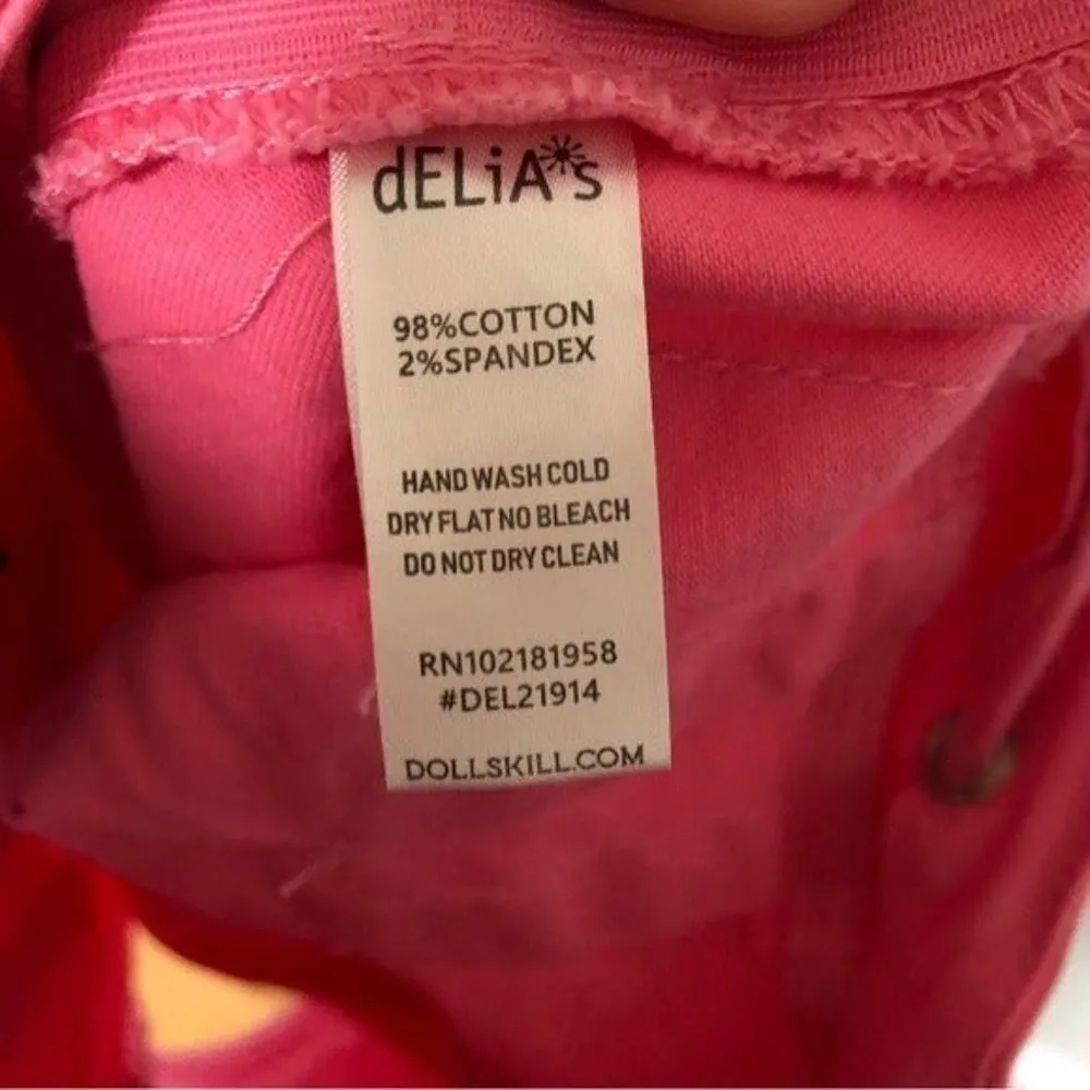 dELiA*s by Dolls Kill Kaleidoscope High Pleated Twill Mini Skirt Pink Medium Y2K - Image 6