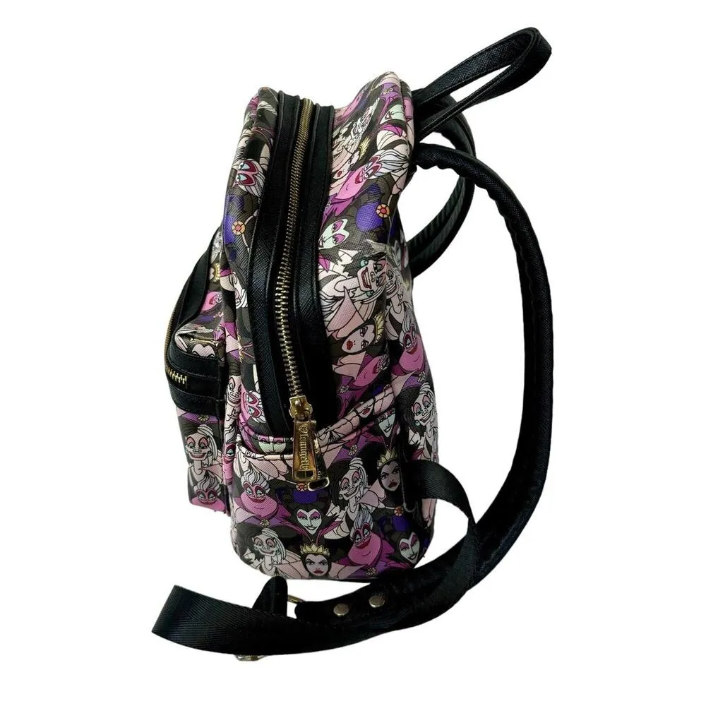 DISNEY LOUNGEFLY Villains Mini Backpack Ursula Cruella Maleficent Evil Queen Bag - Image 7