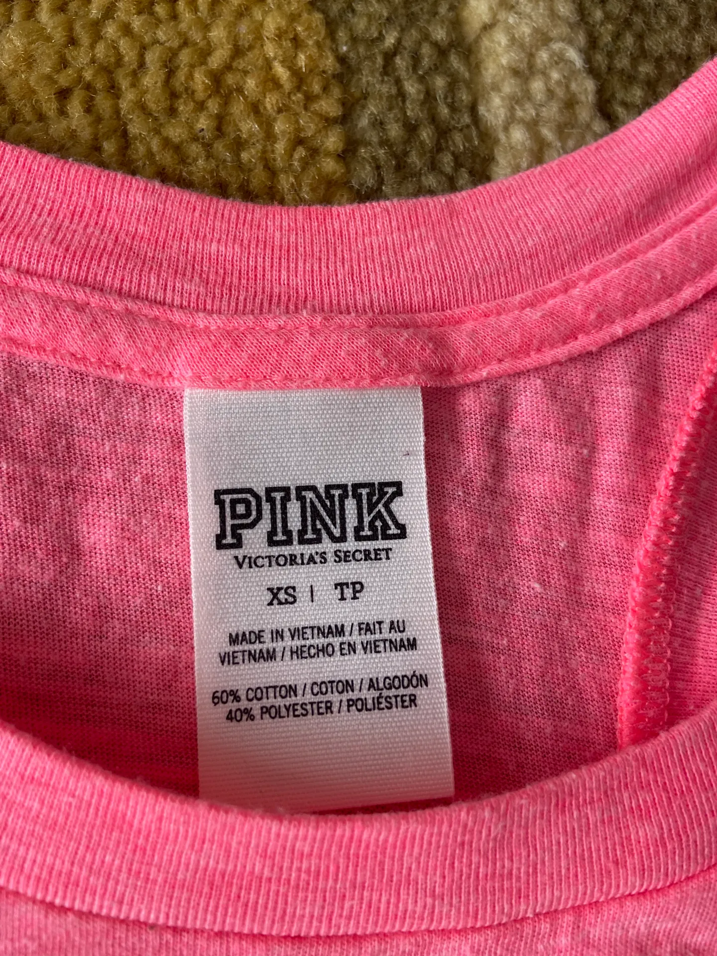 Victoria’s Secret PINK neon racerback tank top XS  - Image 9