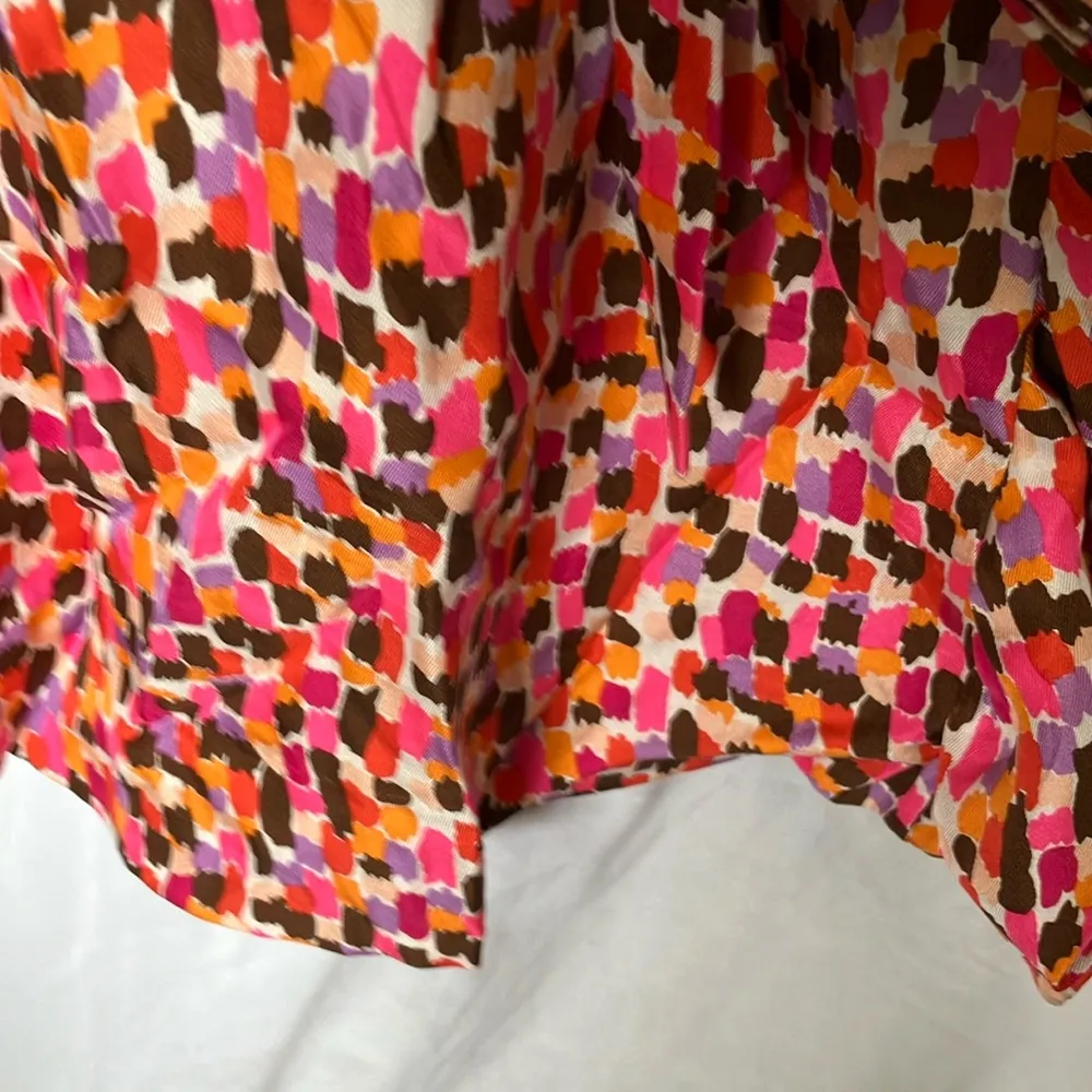 Kate Spade: Colorful Ruffle Wrap Dress- Midi- Silk- 4 - Image 11