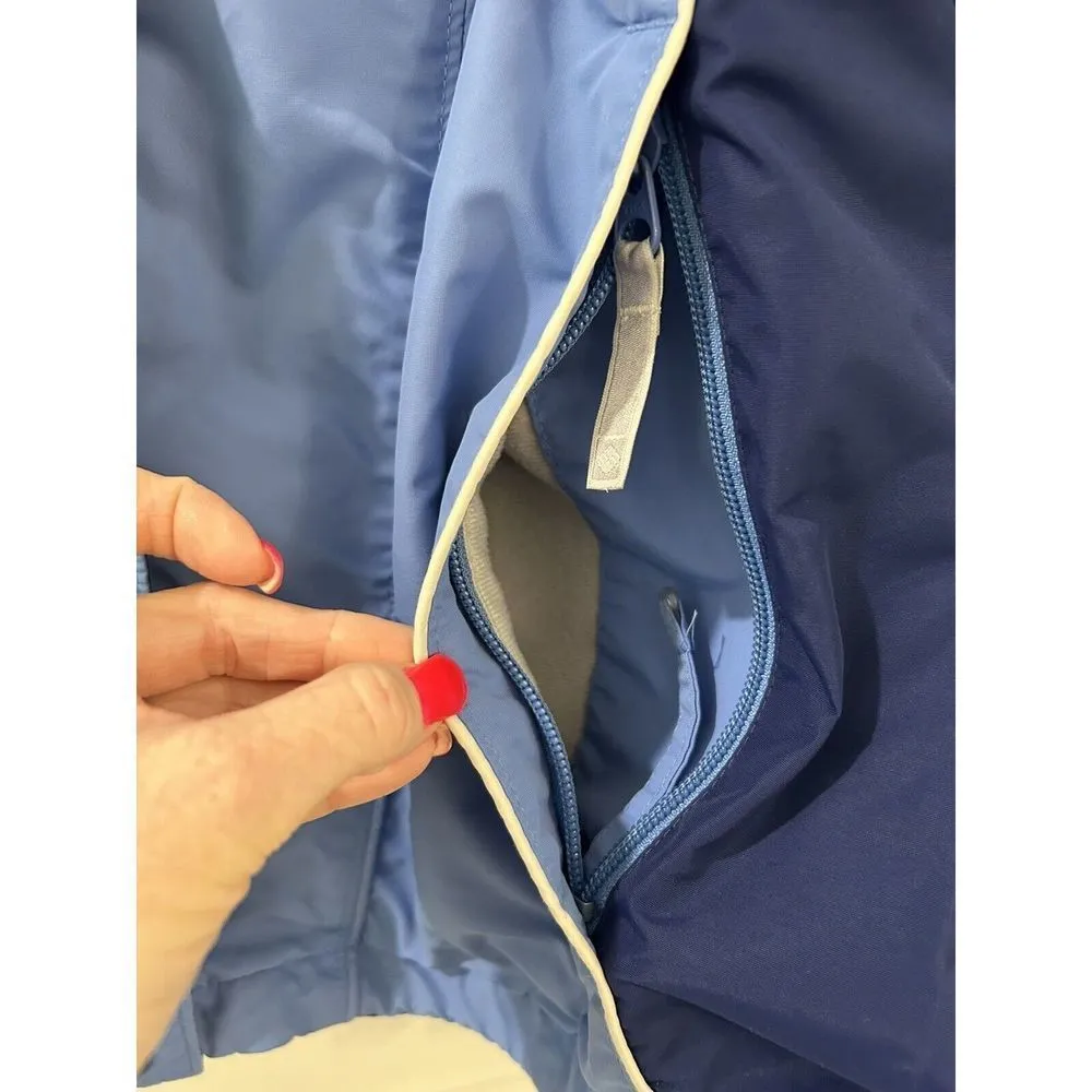 COLUMBIA Coat Womens Medium Blue Full Zip Hood Insulated interchange Core Ladies - Image 9