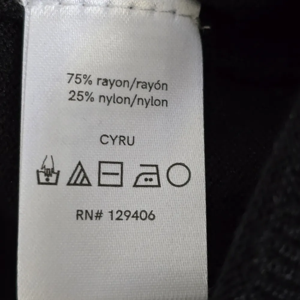 Venus Black Fringe Sweater with Faux Leather and Stud Detail Size Medium - Image 7