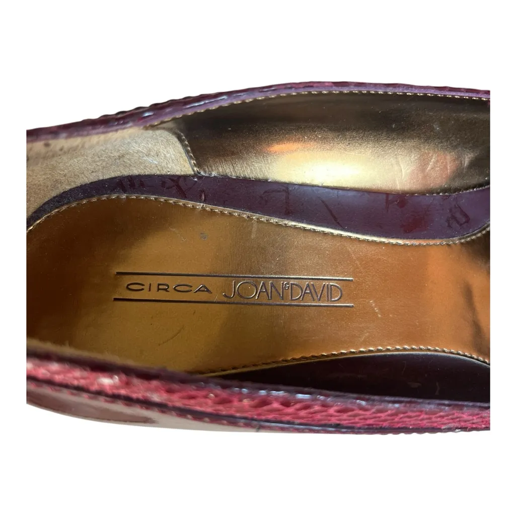Circa Joan & David 'Sartada' burgundy heel 10M - Image 3