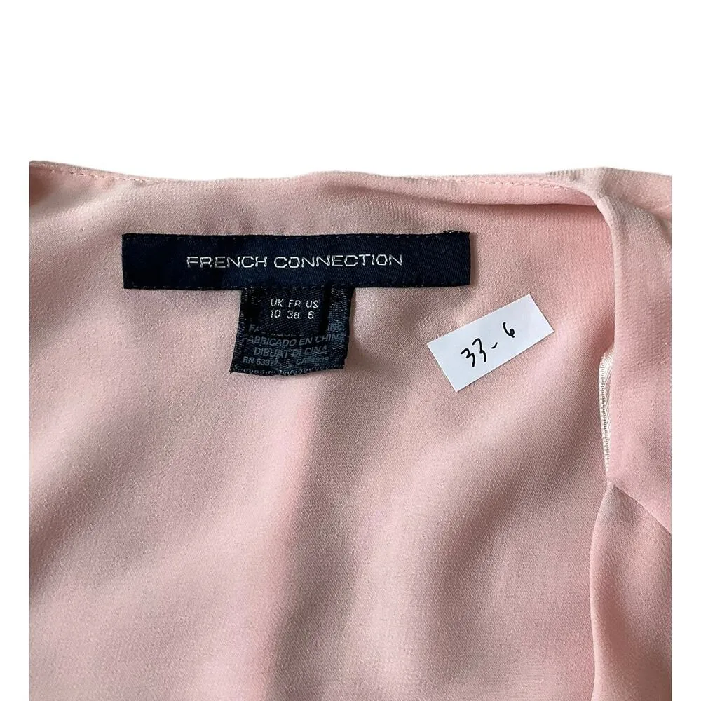 French Connection Pink Soft Blazer w/ Shoulder Pads Women Size 6 | 33-6 - Image 4