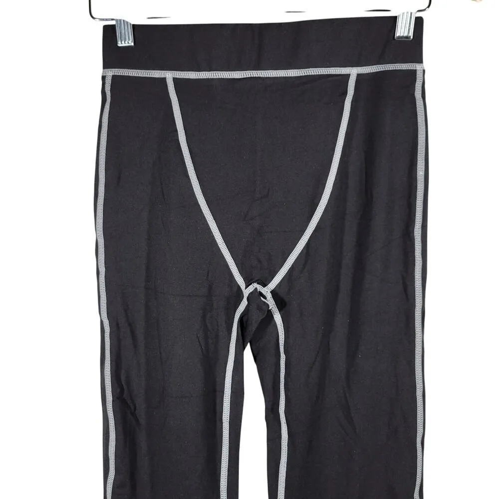 ZAFUL Black Contrast Stitch Leggings Size‎ M High Waist Figure-Hugging Fit NWT - Image 3