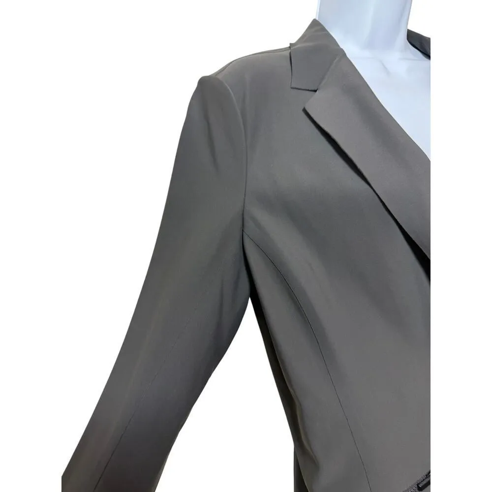 Athleta  Interstellar Blazer in Arbor Olive Sz. 8 - Image 7