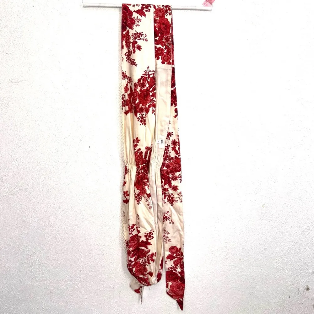 LPA Revolve Top 532 in Red & Cream Floral Size XS - Image 5