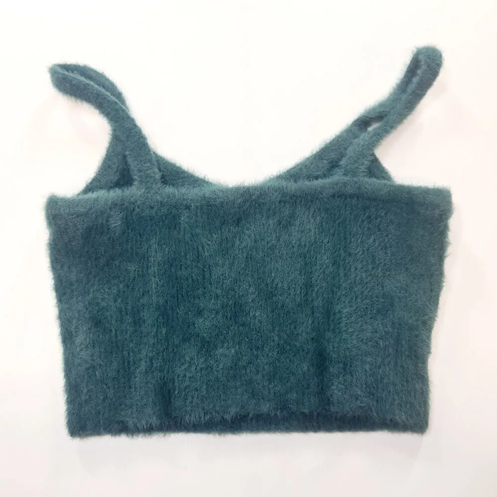 Lovers and Friends Ellena Cropped Tank in Dark Teal Small - Image 7