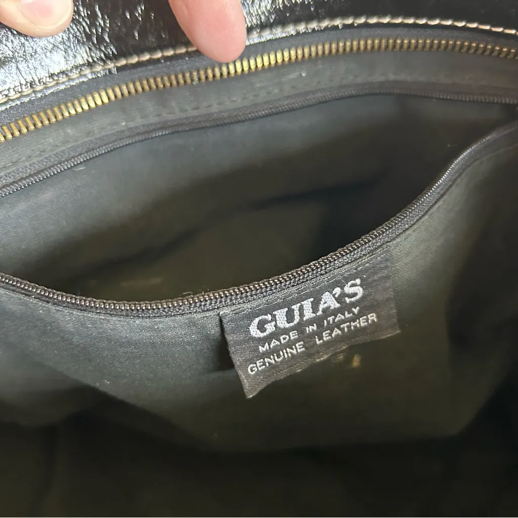 First Frost Wool Shoulder Bag by MZ Fair Trade 100% Wool Gray Blue Cream zipper - Image 3