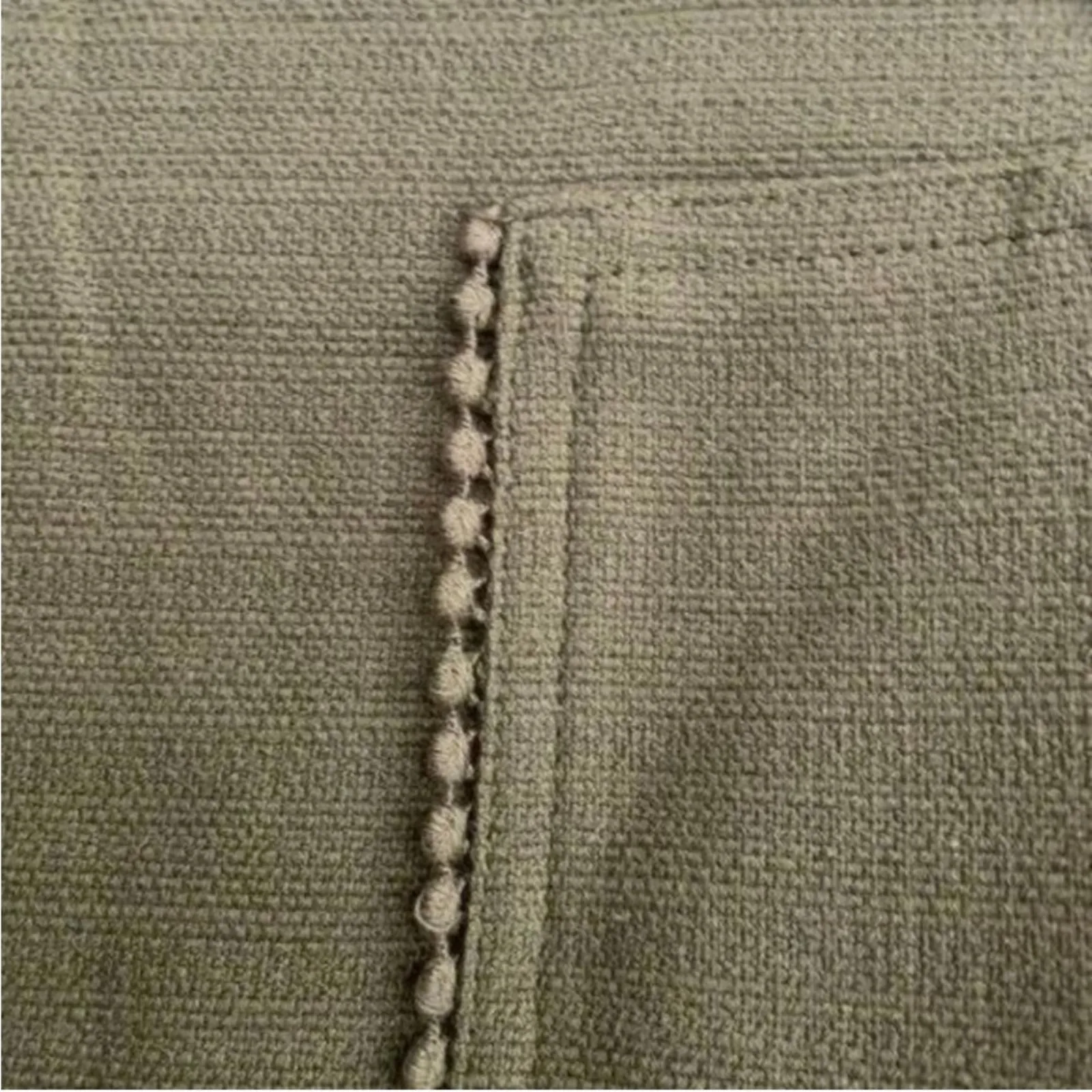 Loft Outlet Petites Green Pencil Skirt Trimmed Pockets Career Work Basic - Image 4