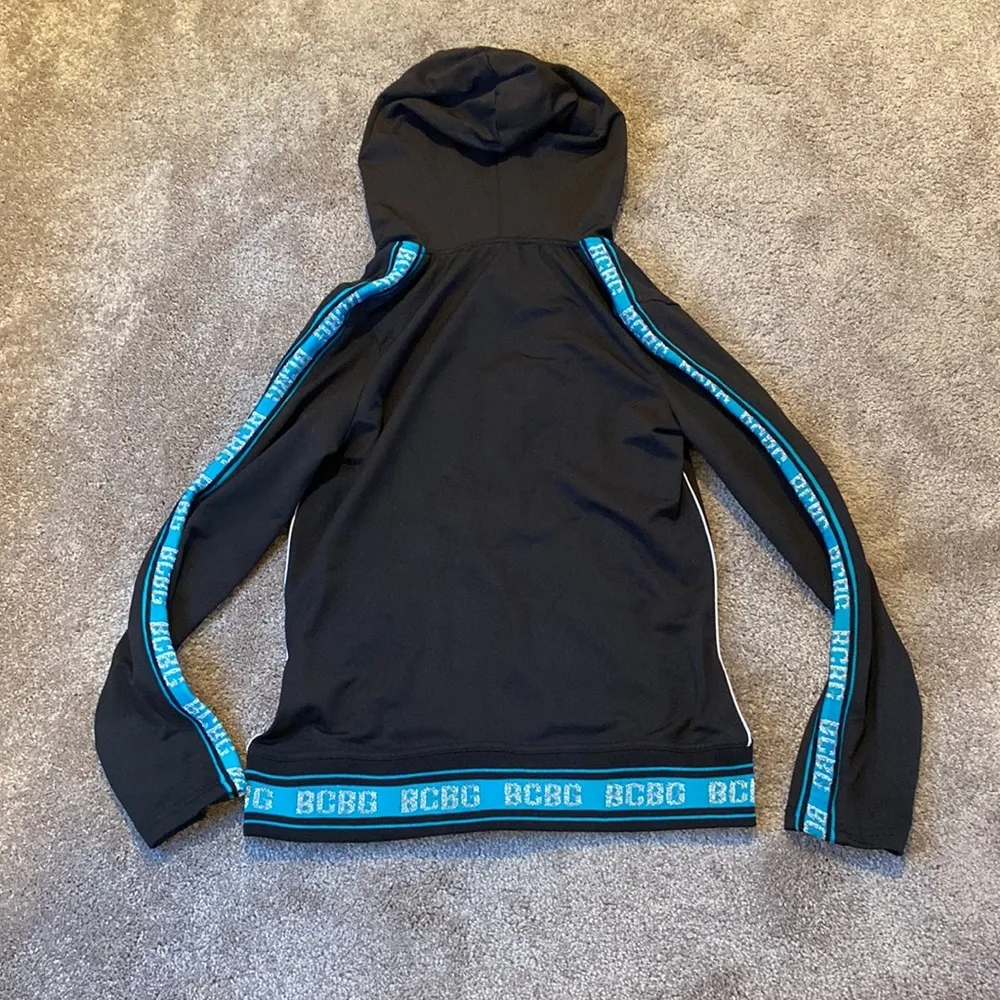 BCBGMaxAzria Black/Blue Two Piece Lounge/Tracksuit Set SIZE S - Image 7