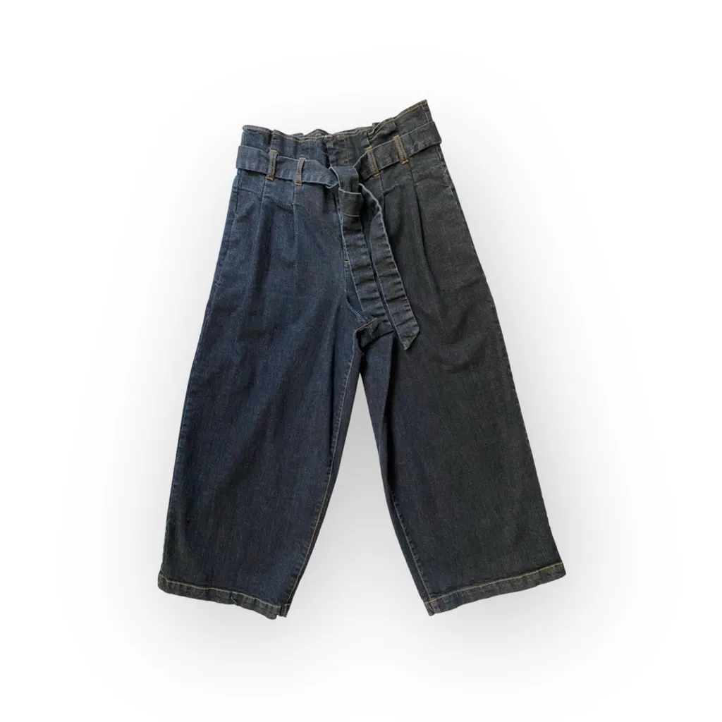 Rachel Roy Denim Wide Leg Stretch Capri Size‎ 29 Blue - Image 5