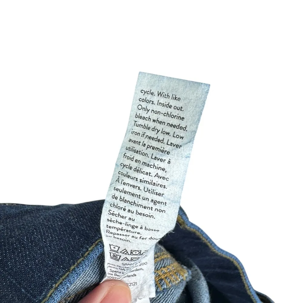 Spanx Flare Jeans Size Small Midnight Shade Dark Wash Blue Pull On Compression S - Image 13