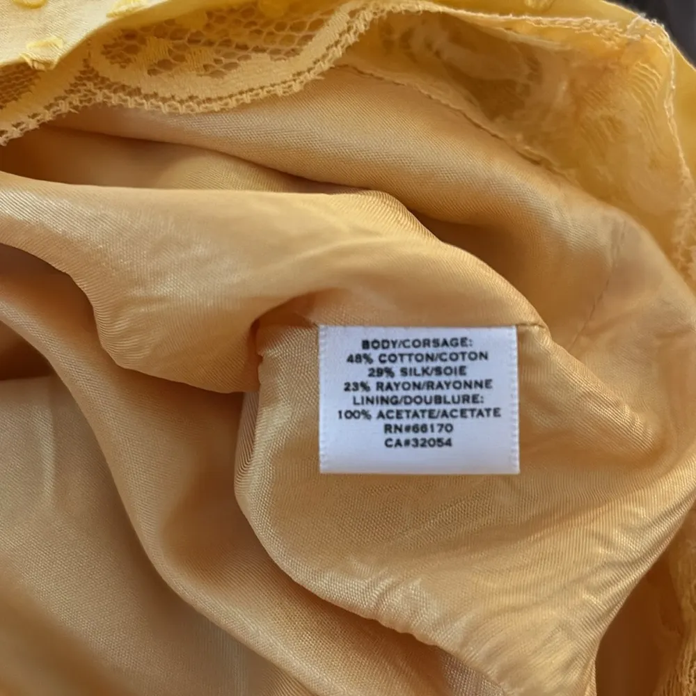 MOULINETTE SOEURS Anthropologie Yellow Polka Dot Dress - Image 6