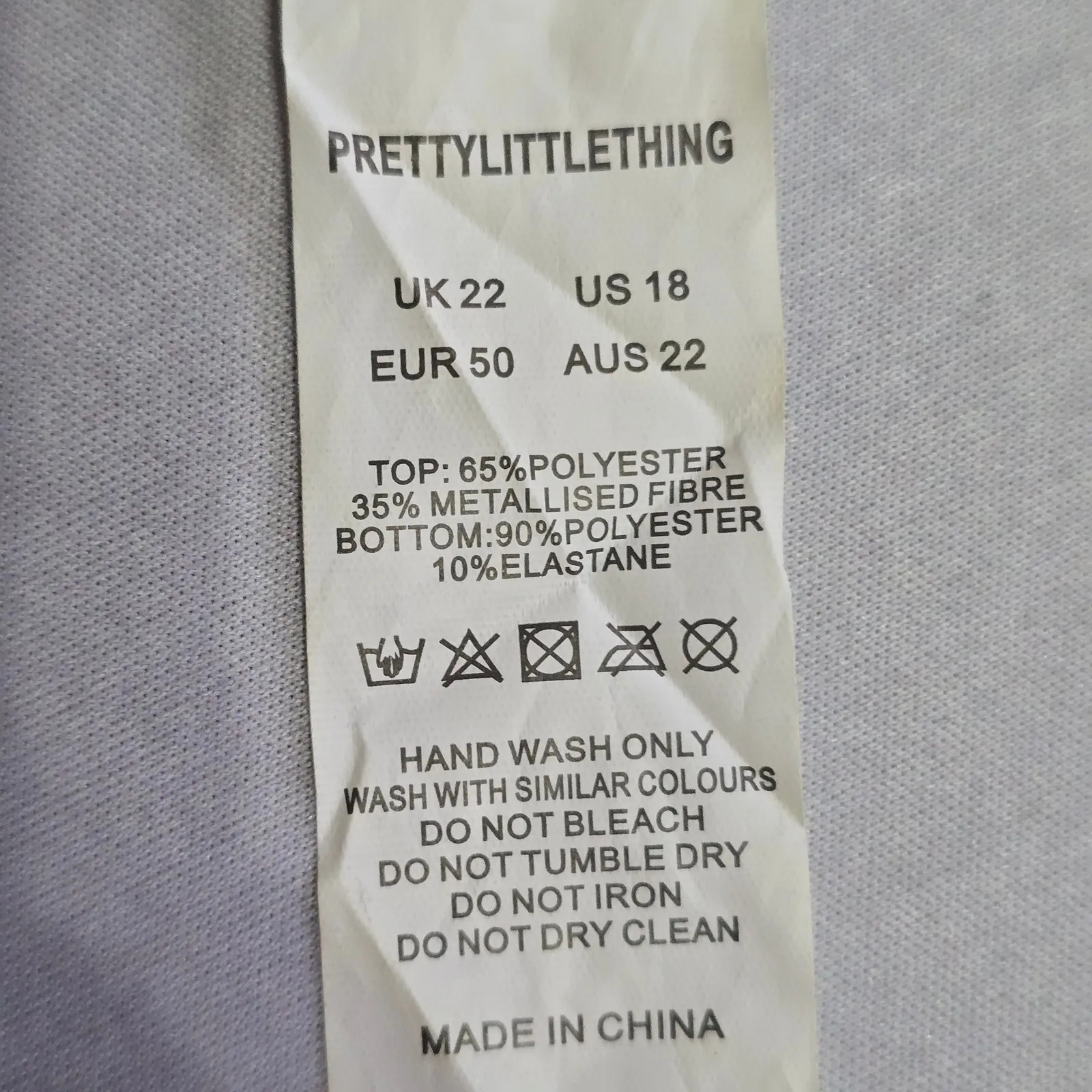 Pretty Little Thing Green Sparkle Plunge V Neck One Piece Bodysuit Top‎ Plus 18 - Image 9