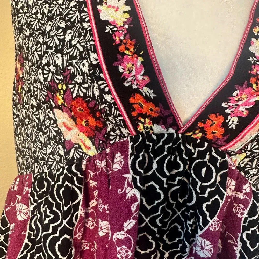 FREE PEOPLE Batik Print Halter Tank Top - size small - Image 3