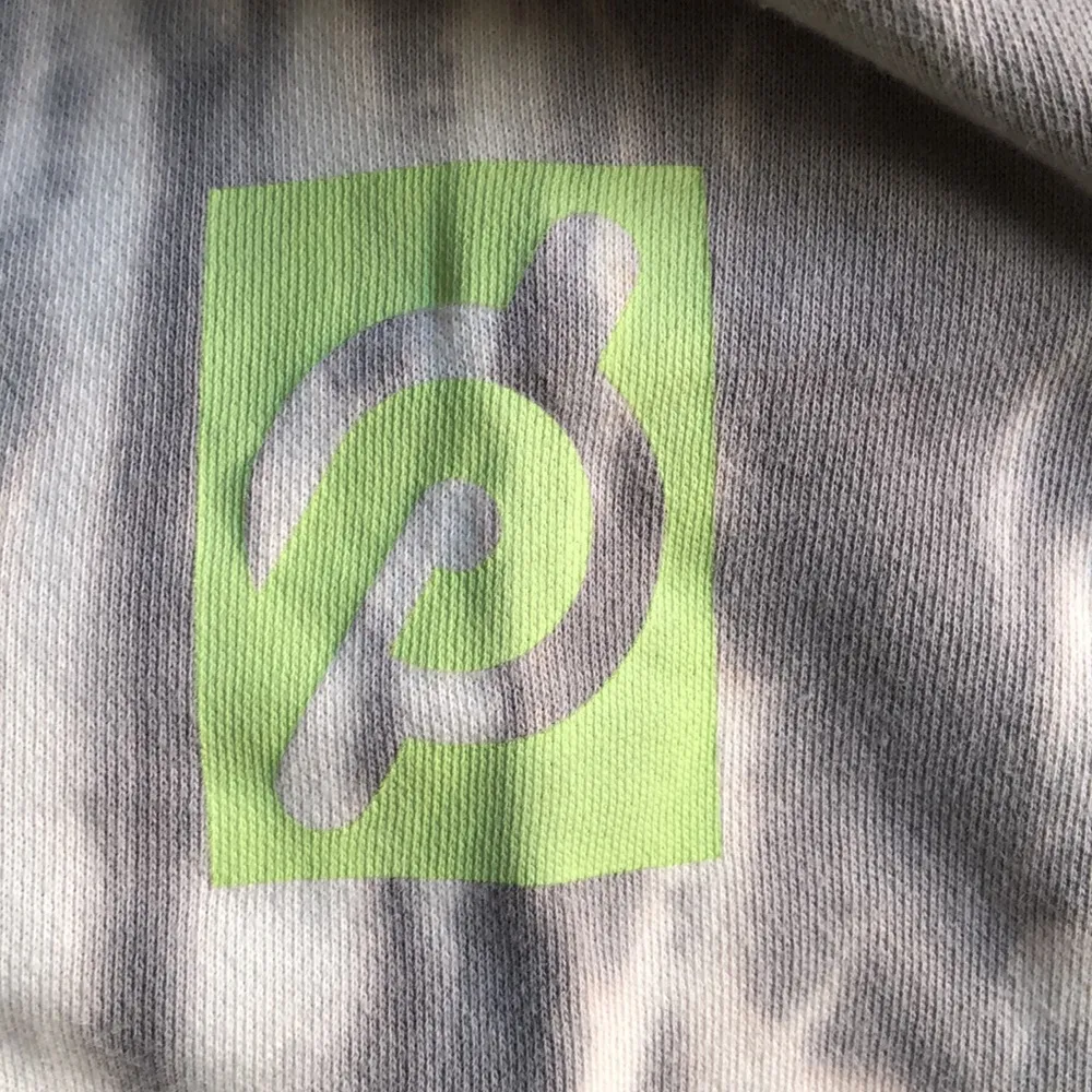 Peleton Tie Dye Indigo Blue Sweatshirt L White Size L - Image 9