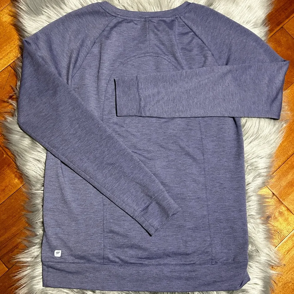 Fabletics Bonita Pullover II Pullover LIGHT PURPLE IRIS HEATHER Sweater Size XS - Image 3