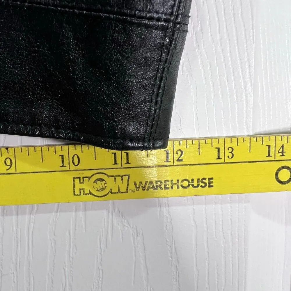 Pele Che Coco Mila Reworked Leather Crop Bustier Tank Top XS Urban Outfitters Black - Image 8