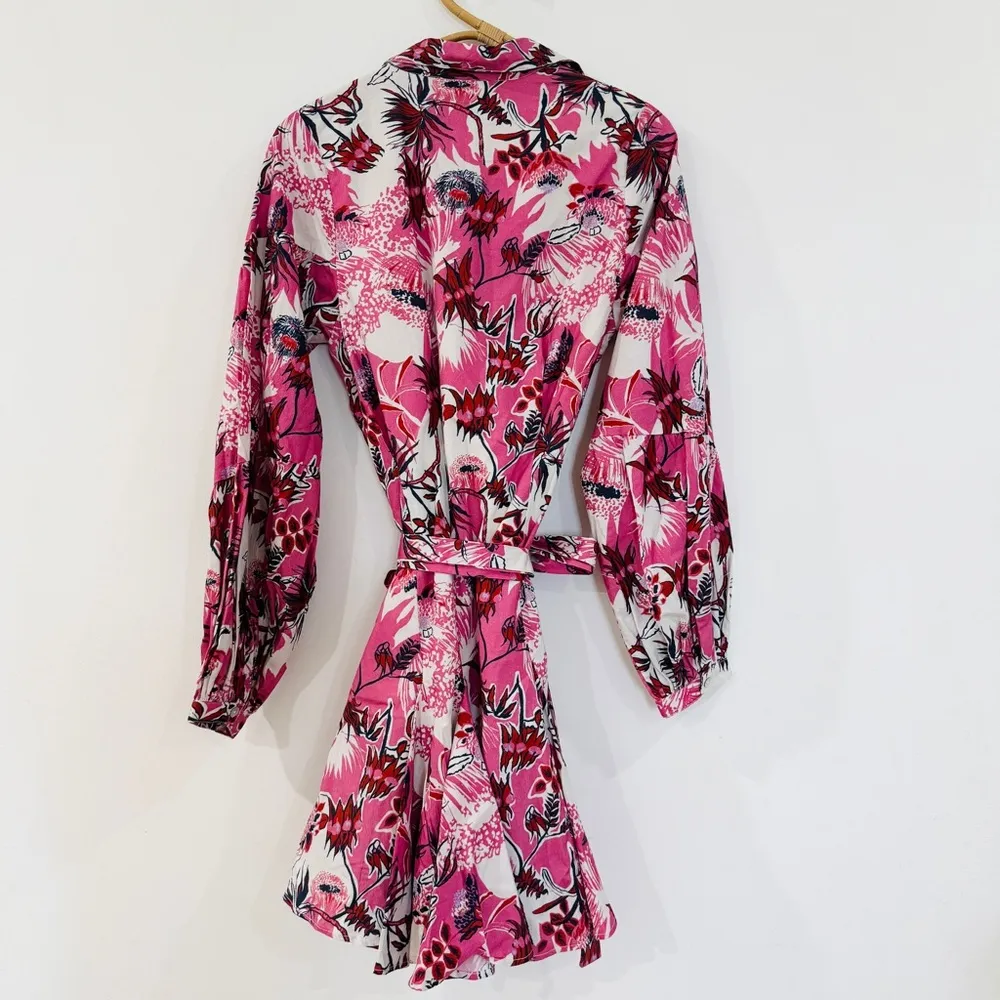 CHUFY 100% cotton Ushi Mini Dress EUC Pink Size XS - Image 10