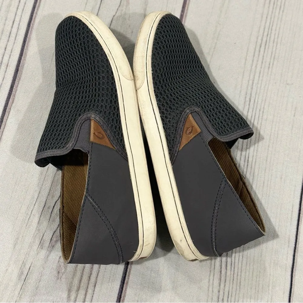 OLUKAI Pehuea Comfort Shoes Women Sz 7 Pavement Grey Mesh Sneakers 20271 - Image 8