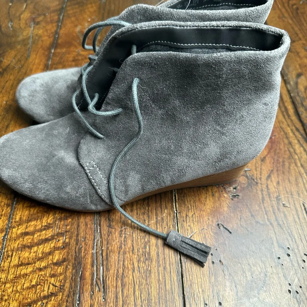 NWT Dr. Scholl's Dakota Wedge‎ Booties Women's Shoes Size 7.5 Gray - Image 2