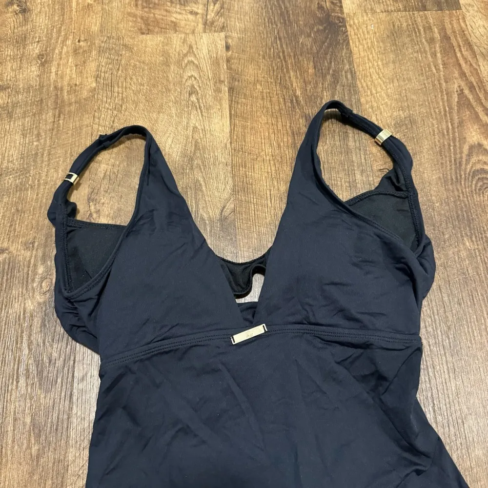 Lauren Ralph Lauren Sz 10 Black Beach Cut Out Surplice One Piece Swimsuit - Image 14