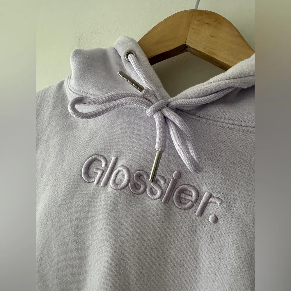 Glossier x Olivia Rodrigo Limited Edition Purple Lilac Hoodie Sweatshirt - Image 3