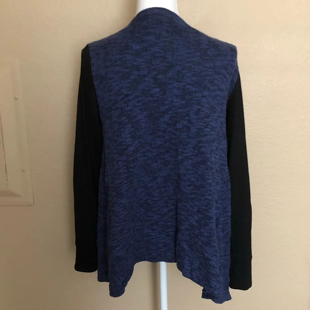 Logo By Lori Goldstein two toned open cardigan - Image 2