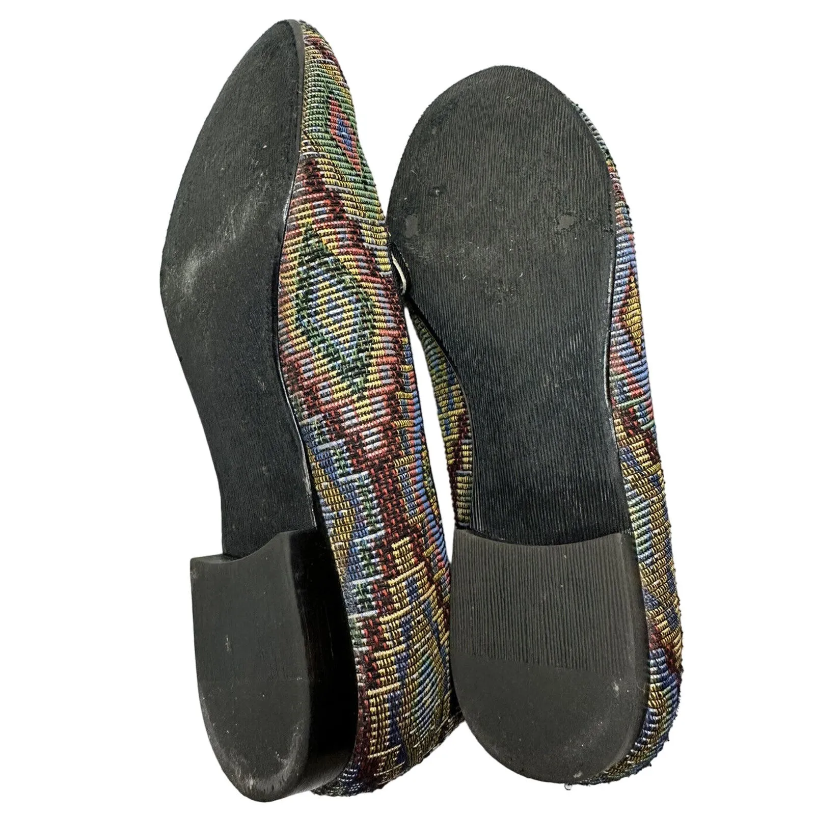 Steve Madden Classic Woven Fabric Aztec TAPESTRY Ballet Loafer Size 6.5m‎ Shoes - Image 5