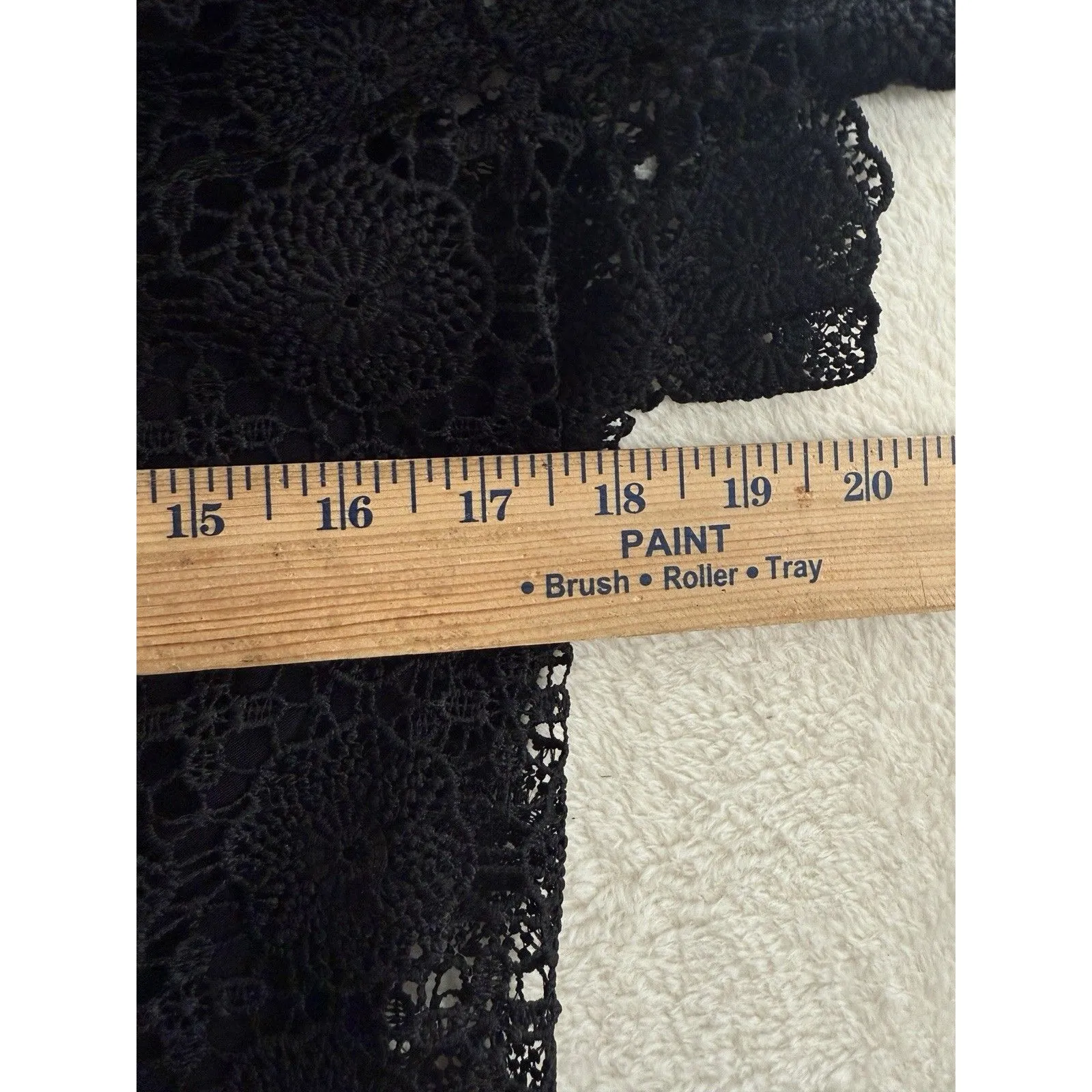 Black Lace Top Whimsigoth Witchy Dark Romantic Fairy Flare Feminine Boho Size M Size M - Image 7