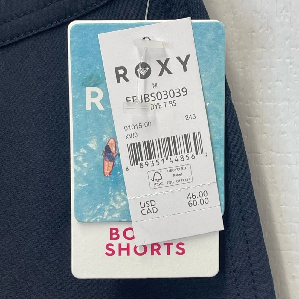 Roxy Size Medium Classic Black Board Shorts Sport Athletic Active - Image 7