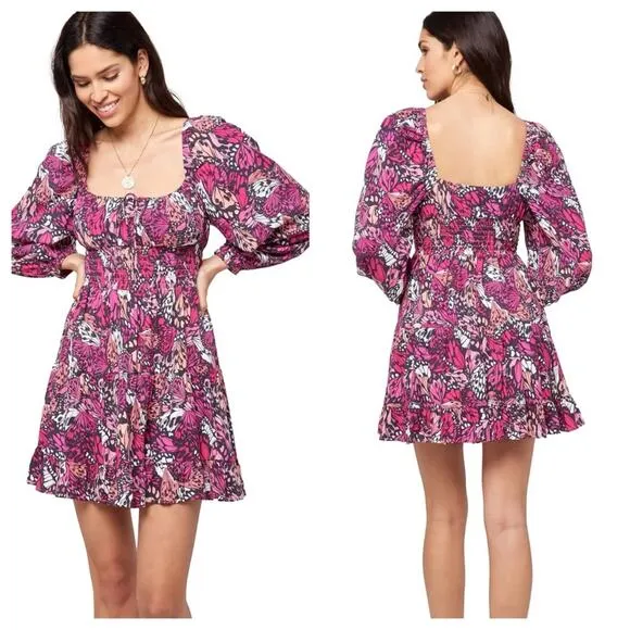 NEW L Space Cassidy Swimsuit Coverup Dress Butterflies Wings N Things Small - Image 2