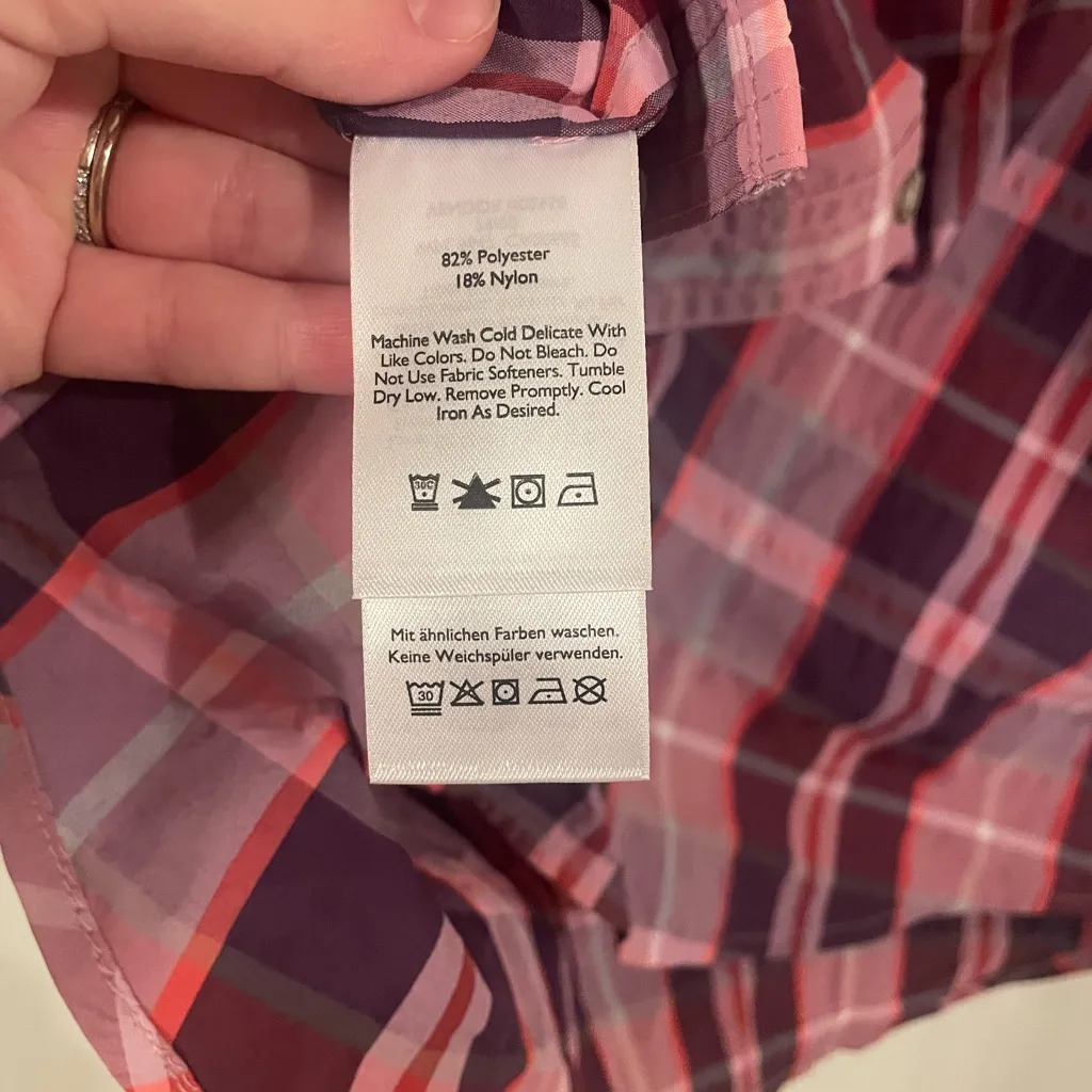 Eddie Bauer Travex Mountain 2.0 Shirt XL Hiking Outdoor Plaid UPF Sun Protection - Image 5