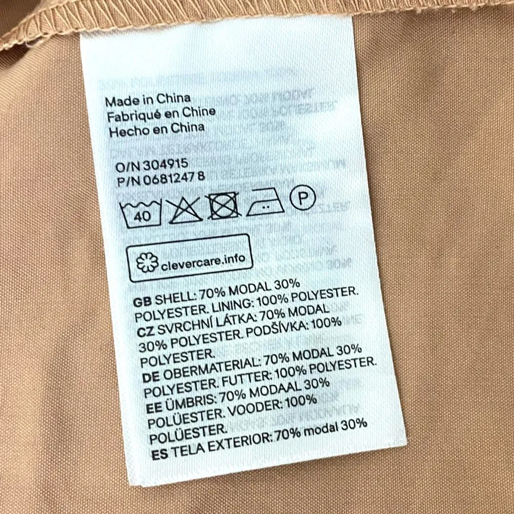 H&M Pink Knee Length Front Tie Lightweight Trench Coat - Image 41