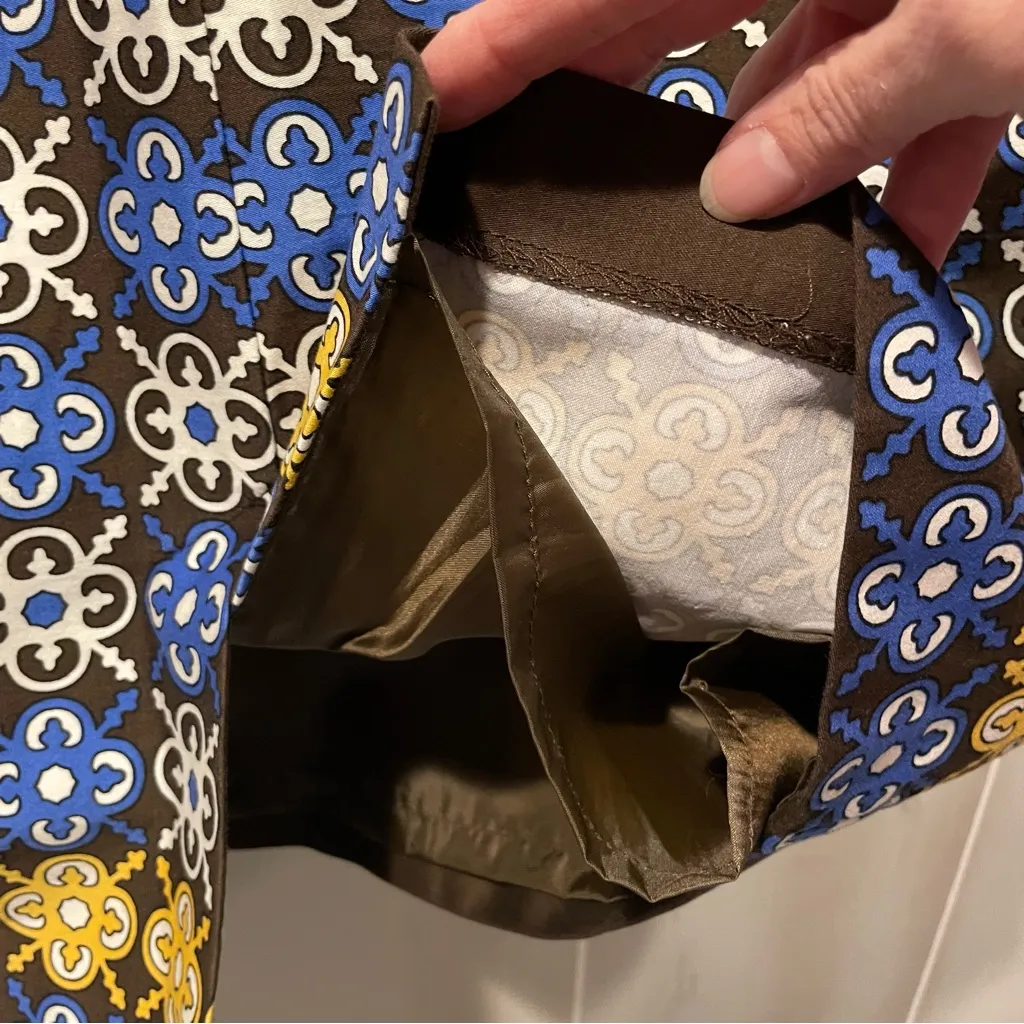 Cute mosaic tile Morocco cafe nights lined pencil mini skirt pockets - Image 11