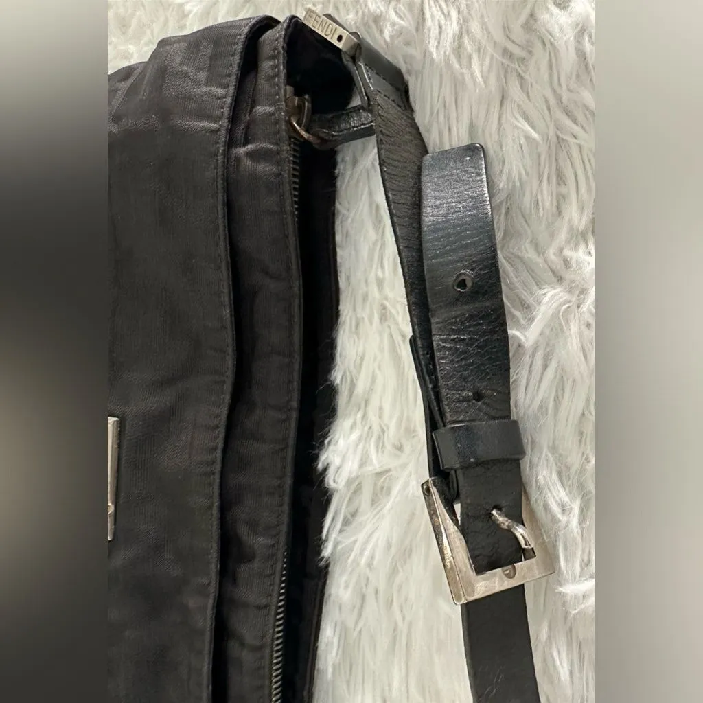 FENDI Zucca Black Nylon‎ Bag Handbag - Image 6